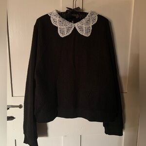 DISTURBIA RAPHAEL BRODERIE ANGLAISE JUMPER UK 18 US 14